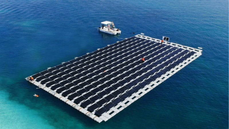 阳光电源助力阿联酋首个水面漂浮电站离网发电